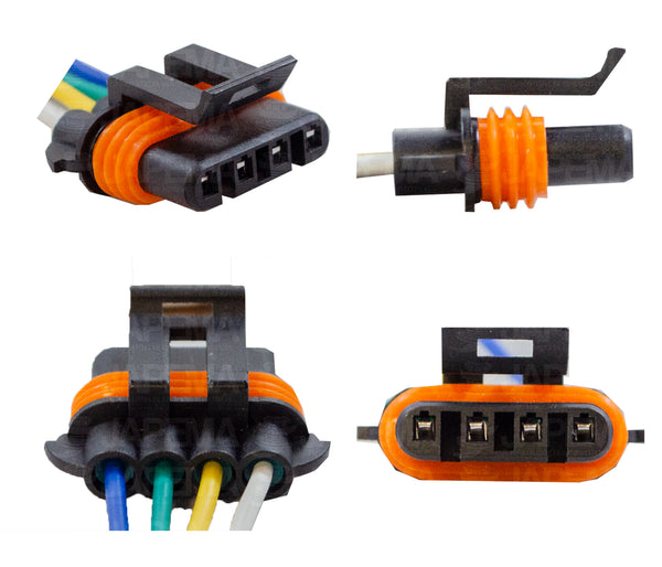 SKU1427 CONECTOR / ARNES 4 TERMINALES ALTERNADOR CHEVROLET MARCA JAPEMA