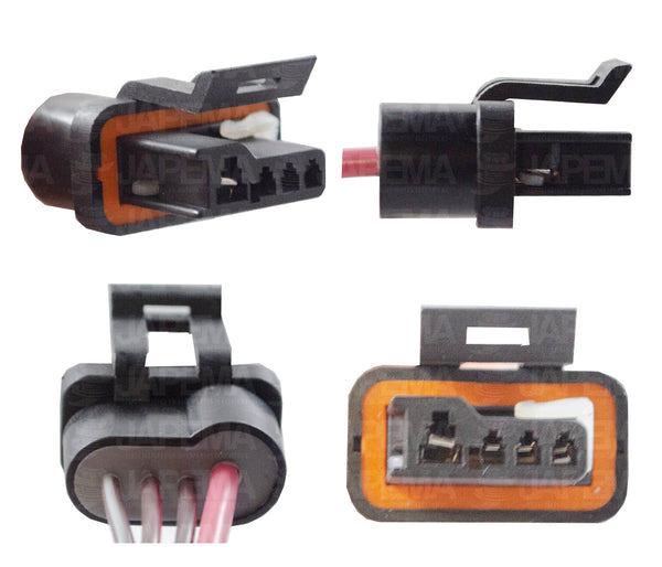 SKU1426 CONECTOR / ARNES 4 TERMINALES ALTERNADOR CHEVROLET MARCA JAPEMA