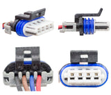 SKU6129 CONECTOR / ARNES 4 TERMINALES BOBINA, SENSORES CHEVROLET MARCA JAPEMA