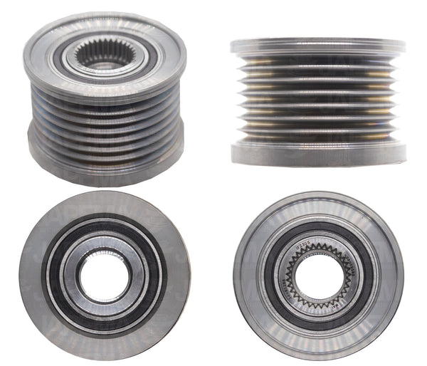SKU2152 POLEA CLUTCH ALTERNADOR BOSCH CW 7C BARRENO 17MM ROSCA M16 PRIMER RANURA 7.9M MMARCA JAPEMA