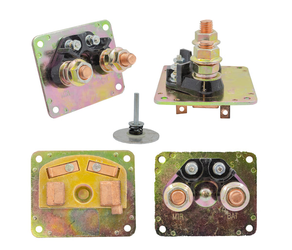 SKU2266 KIT REPUESTO SOLENOIDE DELCO 4 TERMINALES CUADRADO MARCA ECONOMICA