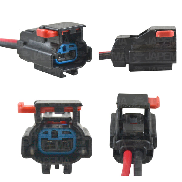 SKU12216 CONECTOR / ARNES 2 TERMINALES ALTERNADOR, BULBO DE ACEITE, BULBO MOTOVENTILADOR MARCA JAPEMA