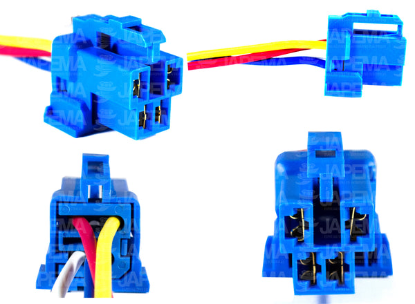 SKU5908 CONECTOR / ARNES 4 TERMINALES RELEVADOR MARCA ECONOMICA