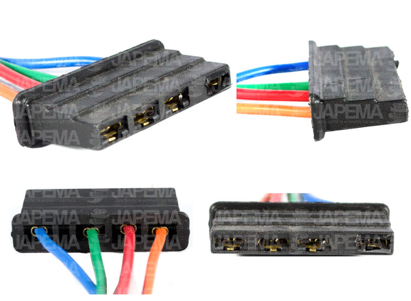 SKU1444 CONECTOR / ARNES 4 TERMINALES REGULADOR FORD EXTERNO MARCA ECONOMICA