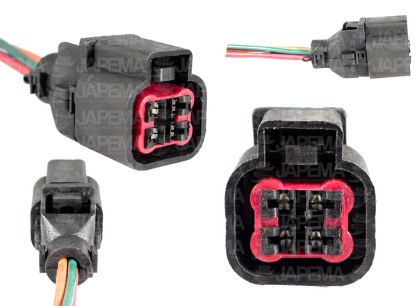 SKU10517 CONECTOR / ARNES 4 TERMINALES SENSOR DE OXIGENO DODGE, MITSUBISHI MARCA ECONOMICA