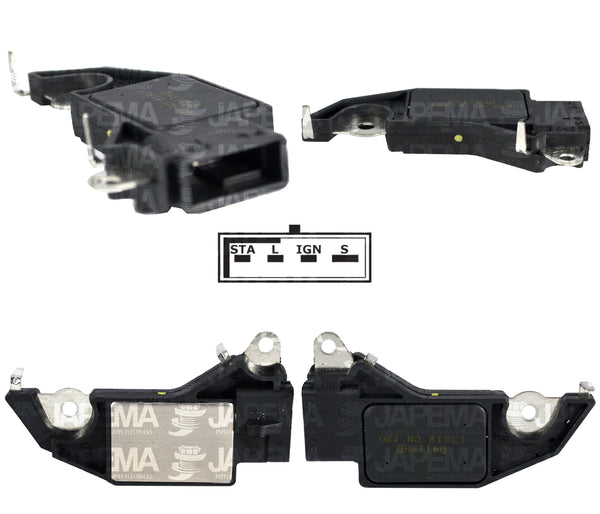 SKU3404 REGULADOR DELCO CS121, CS130, CS144 12V REFORZADO MARCA JAPEMA CHEVROLET, GMC