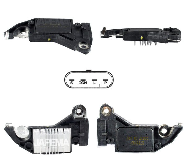 SKU1025 REGULADOR DELCO CS130D 12V MARCA JAPEMA CAVALIER, GRAND AM, SUNFIRE