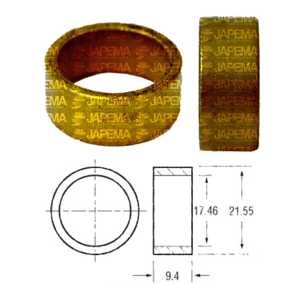 SKU2229 BUJE BOSCH 114, 311, 313, 314, 317 DD, PMDD TAPA CENTRAL C.S. MARCA JAPEMA