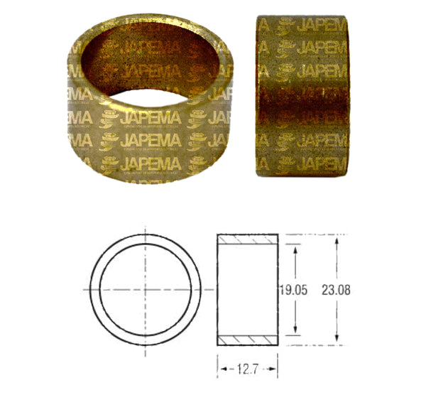 SKU2230 BUJE BOSCH SERIE 358, 359, 360, 362, 363, 364 DD TAPA CENTRAL C.S. MARCA JAPEMA