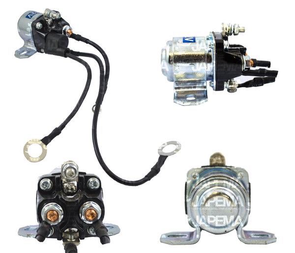 SKU8916 SOLENOIDE AUXILIAR ARRANQUE MITSUBISHI 39MT 1a GENERACION PLGR 12V MARCA JAPEMA