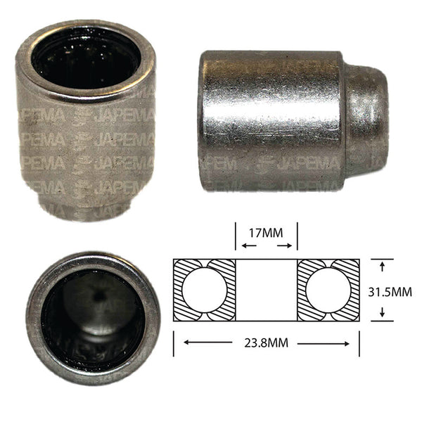 SKU2705 BALERO DE RODILLO ALTERNADORES DELCO 20SI, 21SI, 22SI, 27SI, 29SI, 40SI MARCA JAPEMA