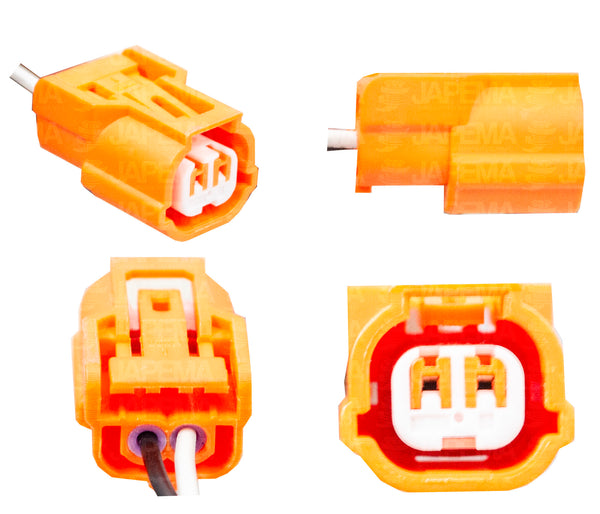 SKU10042 CONECTOR 2 TEMRINALES  CANISTER, SENSOR DE VELOCIDAD FRENOS ABS MARCA JAPEMA
