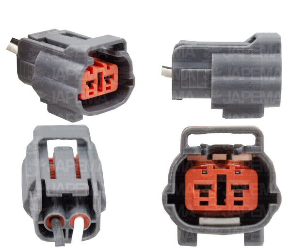 SKU10069 CONECTOR 2 TERMINALES SENSOR ABS, TEMPERATURA, VELOCIDAD MARCA JAPEMA