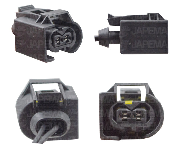 SKU10655 CONECTOR 2 TERMINALES ALTERNADOR, INYECTOR DE GASOLINA MARCA JAPEMA