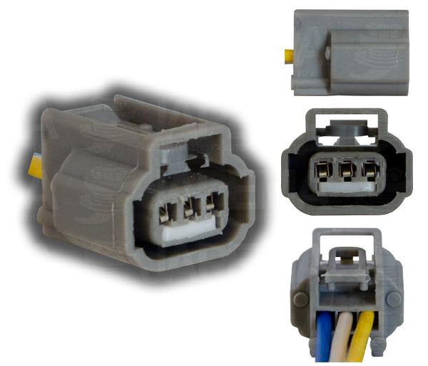 SKU6313 CONECTOR 3 TERMINALES BOBINA, SENSORES MARCA ECONOMICA
