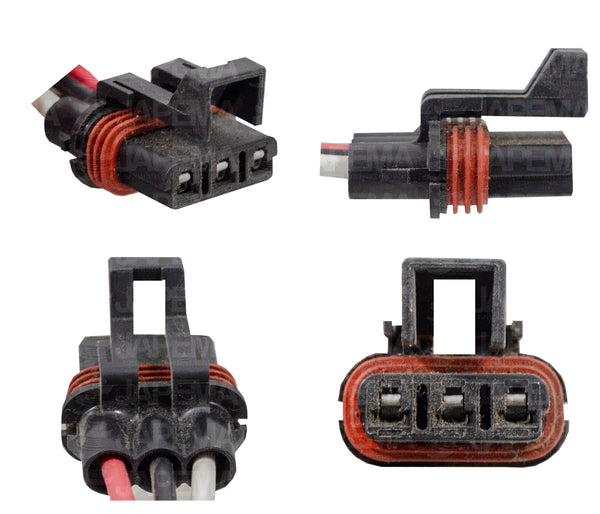 SKU6978 CONECTOR 3 TERMINALES LUCES TRASERAS MARCA JAPEMA