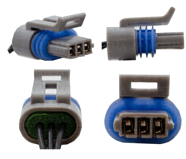 SKU9533 CONECTOR 3 TERMINALES MARCA ECONOMICA