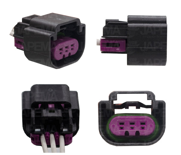 SKU1052 CONECTOR 3 TERMINALES SENSOR PRESION DE GASOLINA MARCA JAPEMA