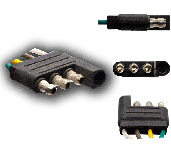 SKU13050 CONECTOR / ARNES 4 HEMBRA Y MACHO PARA REMOLQUE UNIVERSAL TERMINALES MARCA JAPEMA