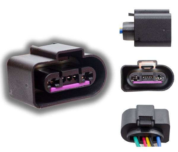 SKU9813 CONECTOR / ARNES 5 TERMINALES BOMBA DE GASOLINA VW MARCA ECONOMICA