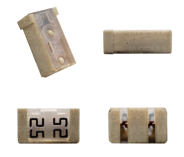 SKU11946 FUSIBLE PXPS 25 AMPERES ENCHUFE MICRO RANURADO HEMBRA TIPO MUELA PAL COLOR BLANCO MARCA JAPEMA