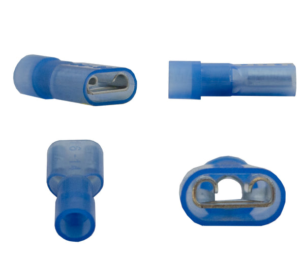 SKU9359 TERMINALITA ENCHUFE HEMBRA AISLADA AZUL MARCA JAPEMA