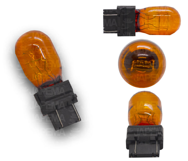 SKU10605 FOCO COLOR AMBAR 12V 30W/8.5W W2.5x16q 2 FILAMENTOS MARCA JAPEMA