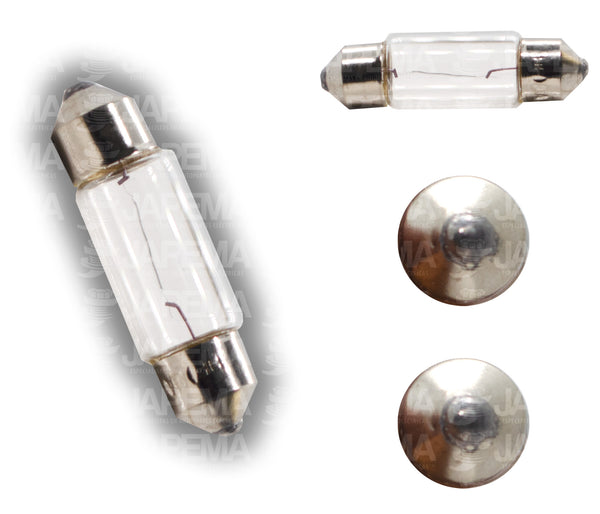 SKU3565 FOCO FESTOON TIPO FUSIBLE 13X37 12V SV8.5-8 T4 37MM MARCA JAPEMA