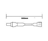 SKU10443 SENSOR DE OXIGENO ANTES DEL CATALIZADOR 6 TERMINALES 5 CABLES 500MM MARCA JAPEMA