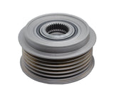 SKU2790 POLEA CLUTCH ALTERNADOR VALEO CW 6C 21MM BELT X 64.3MM RIB OD X 17MM BORE M16 X 1.5 THREADS MARCA ECONOMICA
