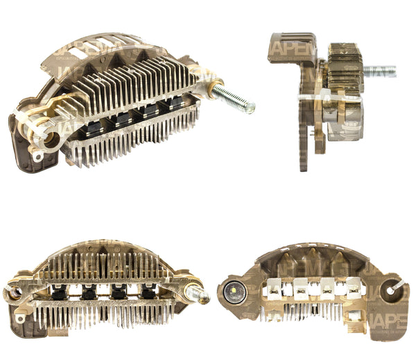 SKU5153 RECTIFICADOR MITSUBISHI 12V, 100MM, 8-40AMP, SIN TRIO, SIN CAPACITOR, M8, MARCA JAPEMA