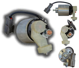 SKU12710 SOLENOIDE MITSUBISHI 12V 3 TERMINALES LARGO 61mm ANCHO 52mm DIAMETRO BARRENOS 38mm MARCA ECONOMICA