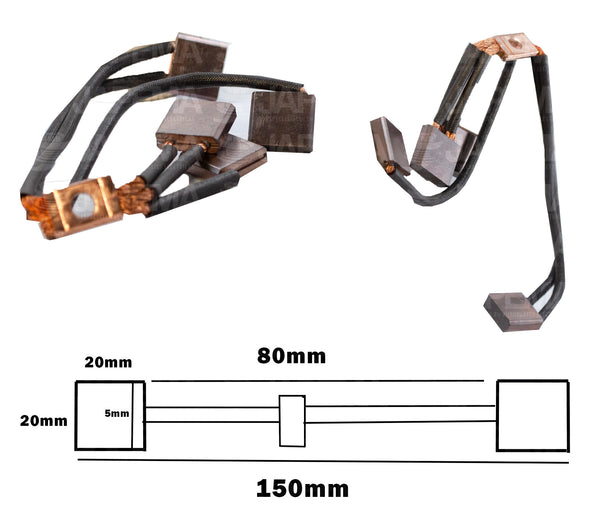 SKU2729 CARBON MOTOR ELECTRICO PRESTOLITE MBD, MMR 12V MARCA JAPEMA