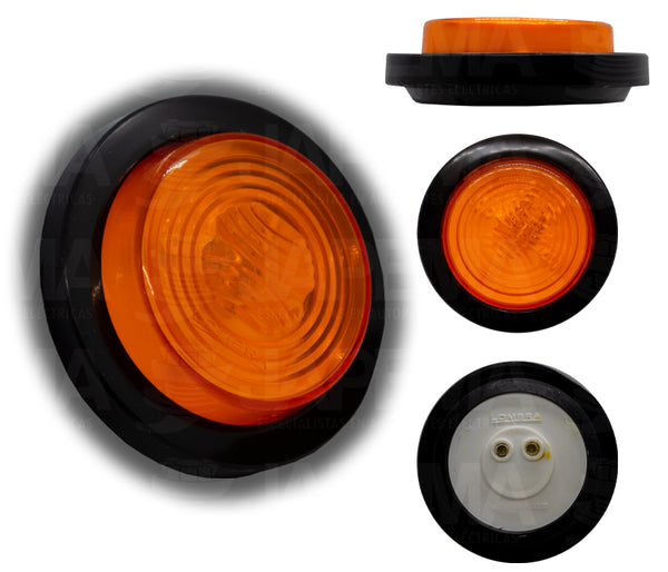 SKU9539 PLAFON REDONDO 2.5" COLOR AMBAR MARCA ECONOMICA