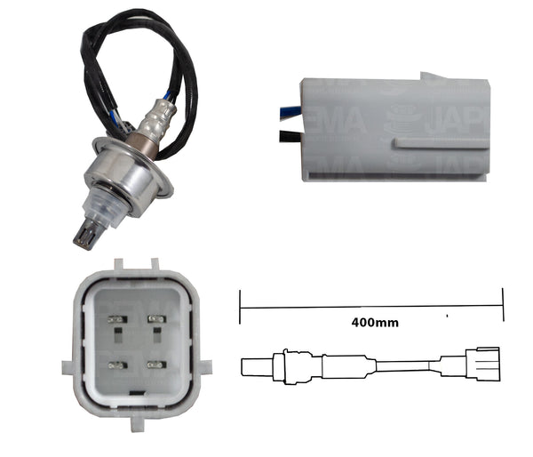 SKU1822 SENSOR DE OXIGENO 4 TERMINALES 400MM MARCA JAPEMA