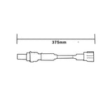 SKU12828 SENSOR DE OXIGENO DESPUES DEL CATALIZADOR 4 TERMINALES 375MM MARCA JAPEMA