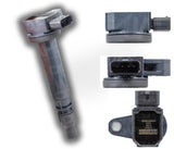 SKU10581 BOBINA ENCENDIDO UNA POR PISTON 4 TERMINALES MARCA JAPEMA