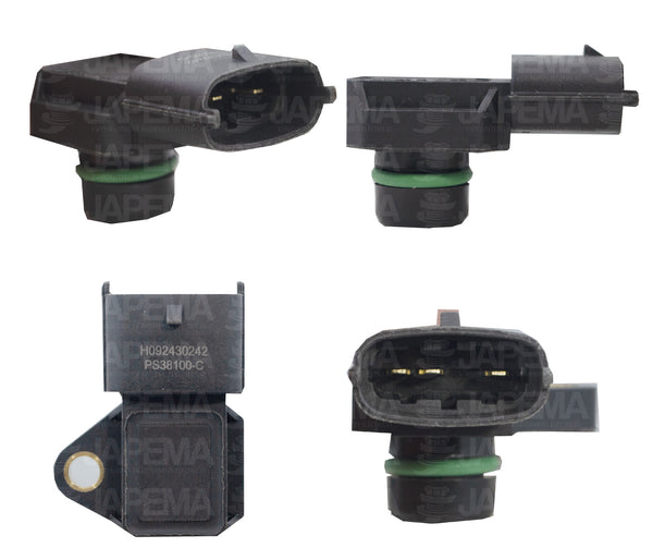 SKU11527 SENSOR MAP PRESION ABSOLUTA DEL MULTIPLE DE ADMISION 3 TERMINALES MARCA JAPEMA