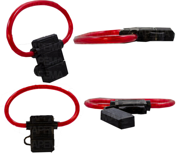 SKU4039 PORTA FUSIBLE ATC / ATO CLAVIJA NORMAL CALIBRE 10 CON TAPA PROTECTORA MARCA JAPEMA