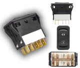 SKU10092 INTERRUPTOR SENCILLO DE VENTANA ELECTRICA LADO IZQUIERDO DEL CONDUCTOR MARCA JAPEMA FREIGHTLINER