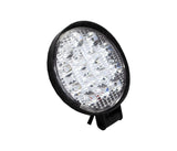 SKU4517 FARO AUXILIAR LED REDONDO FLOOD 4" BASE DE PLASTICO 12V-24V 14 LEDS 27W 6000K MARCA JAPEMA