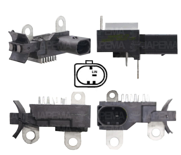 SKU11301 REGULADOR BOSCH 12V VSET 14.2V TERMINALES LIN MARCA JAPEMA