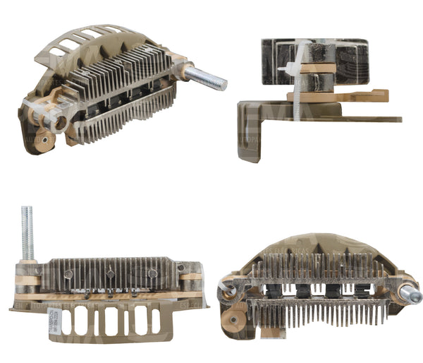 SKU11662 RECTIFICADOR MITSUBISHI 100MM SIN TRIDIODO DIODOS 8-40AMP BORNE M8 12V-24V MARCA JAPEMA