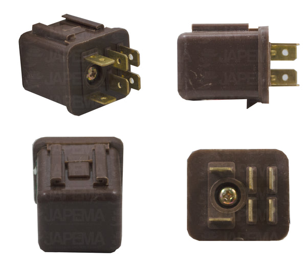 SKU718 RELEVADOR 6 TERMINALES 12V 10AMP DESEMPAÑADOR DE VIDRIO TRASERO MARCA JAPEMA