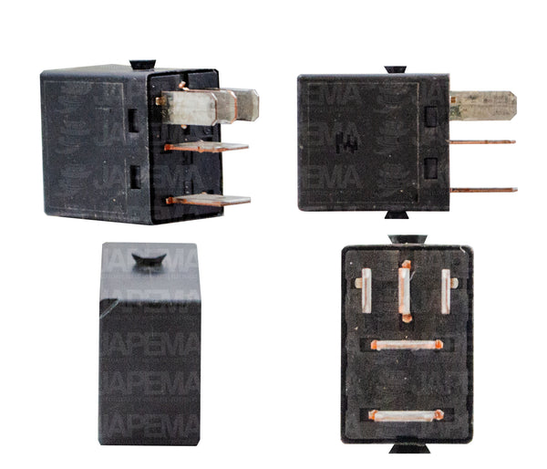 SKU1639 RELEVADOR 5 TERMINALES 12V 35AMP MINI UNIVERSAL MARCA JAPEMA