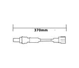 SKU13672 SENSOR DE OXIGENO (OS) ANTES Y DESPUES DEL CATALIZADOR 4 TERMINALES 370MM MARCA JAPEMA