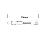 SKU1177 SENSOR DE OXIGENO ANTES DEL CATALIZADOR 5 TERMINALES 600MM MARCA JAPEMA