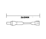 SKU11721 SENSOR DE OXIGENO DESPUES DEL CATALIZADOR 260MM MARCA JAPEMA