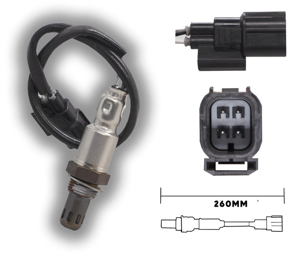 SKU11721 SENSOR DE OXIGENO DESPUES DEL CATALIZADOR 260MM MARCA JAPEMA