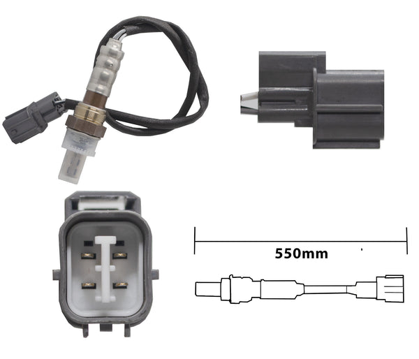 SKU12829 SENSOR DE OXIGENO (OS) 4 TERMINALES 550MM MARCA JAPEMA
